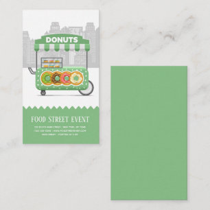 Food street donuts business card