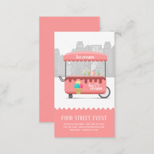 Food street ice cream business card
