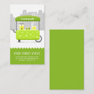 Food street lemonade business card