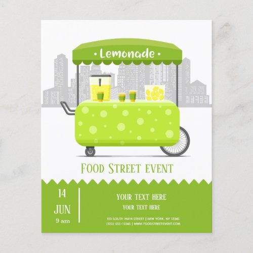 Food street lemonade flyer