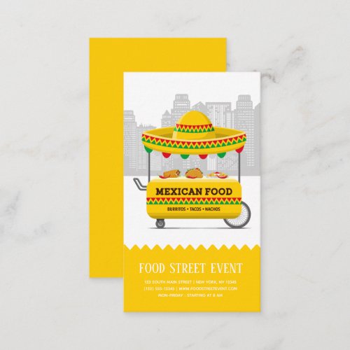 Food street mexican food business card
