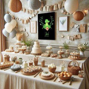 Food Table Sign Alligator Baby Shower Poster
