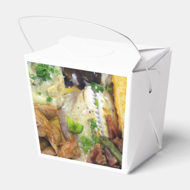Food Take Out Favor Boxes (Back Side)