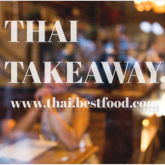 Food Takeaway Window Vinyls Transparent Window Cling (Creator Uploaded)