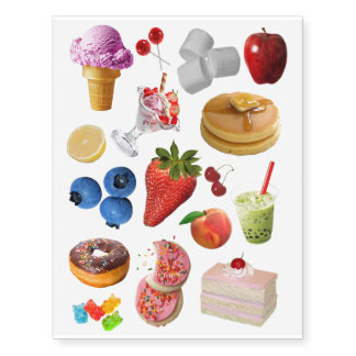 Food Temporary Tattoos