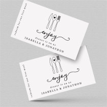 Food Ticket, Free Meal Voucher Business Card