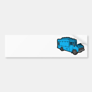 Food Truck: Basic (Blue) Bumper Sticker