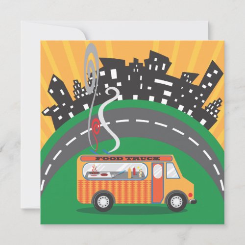 Food Truck Block Party Invitations