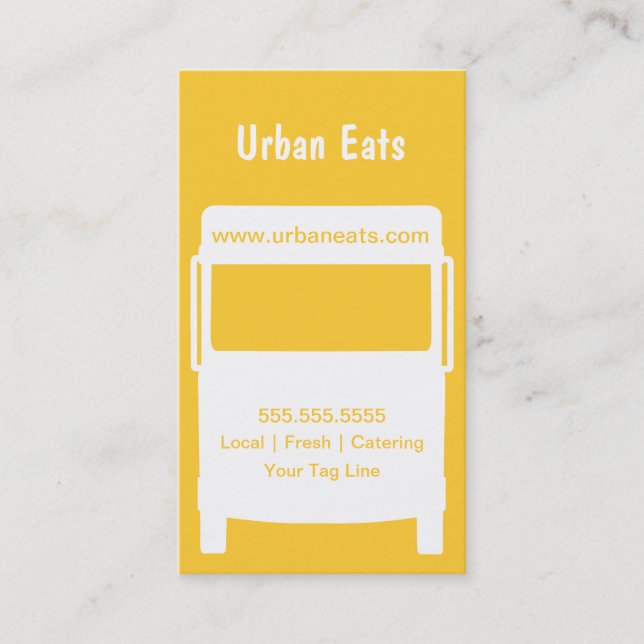 Food Truck Business Card Template (Front)