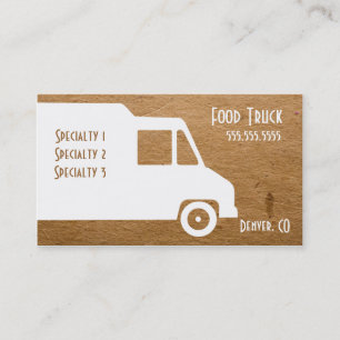 Food Truck Business Card Template