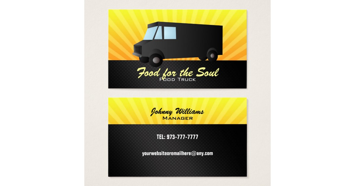 Food Truck Business Cards Zazzle