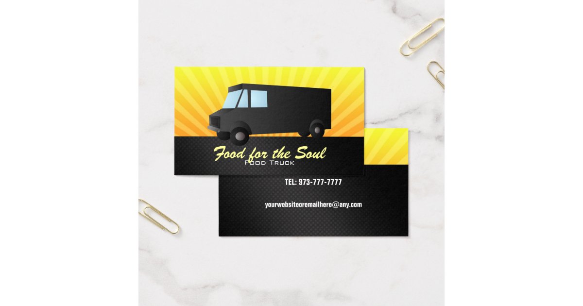Food Truck Business Cards Zazzle