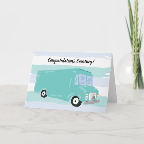 Food Truck Business Congratulations Good Luck Card