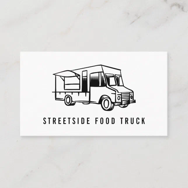 Food Truck Logo Business Card | Zazzle