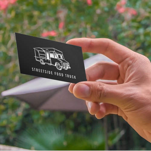 Food Truck Logo Business Cards