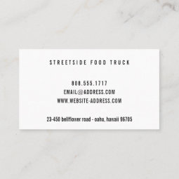 Food Truck Logo Business Cards | Zazzle