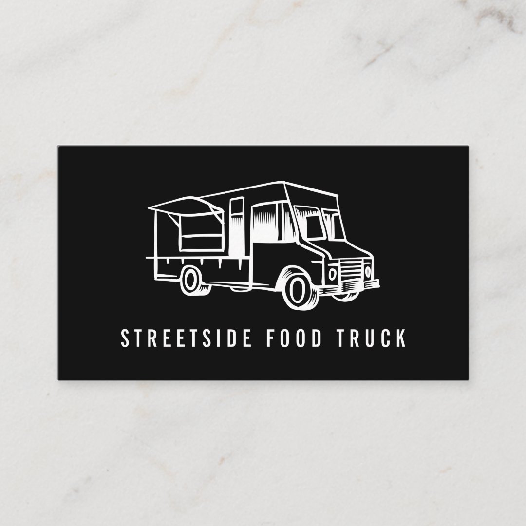 Food Truck Logo Business Cards | Zazzle