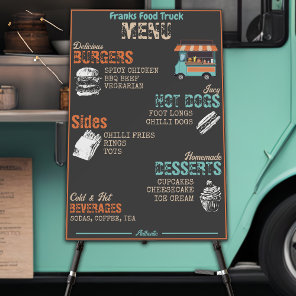 Food Truck Menu Foam Board
