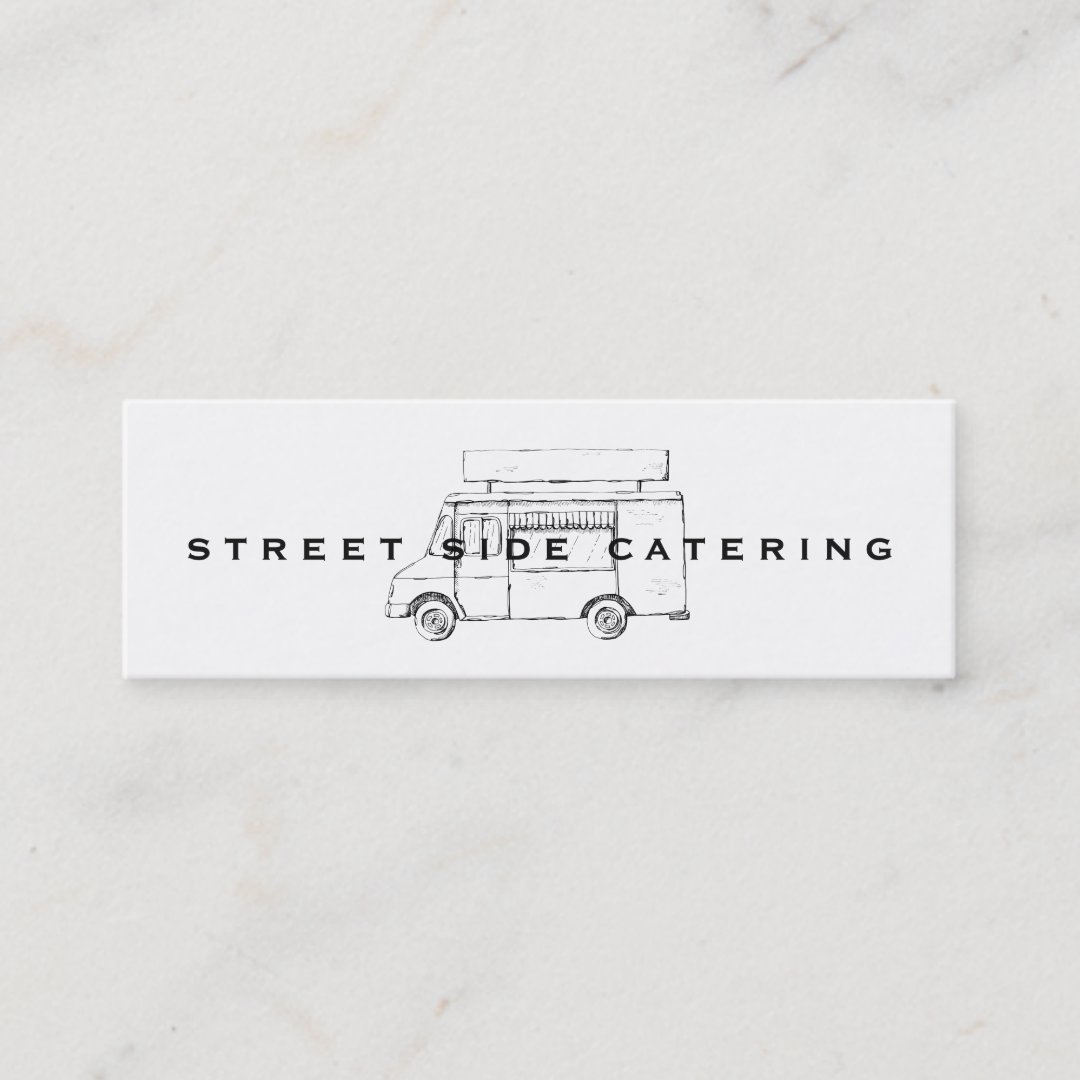 Food Truck Mini Business Cards | Zazzle