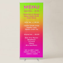 Food Truck Order Here Retractable Banner