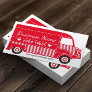 Food Truck Plain Red Catering Business Card