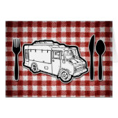 Food Truck Plate & Utensils (Front Horizontal)
