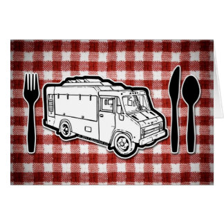 Food Truck Plate & Utensils Cards
