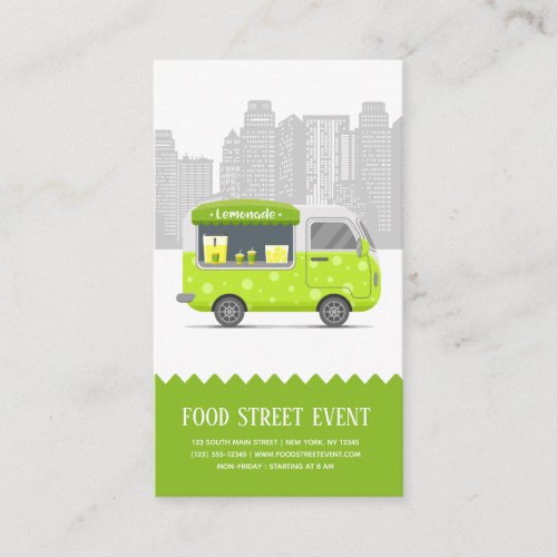 Food truck street lemonade business card