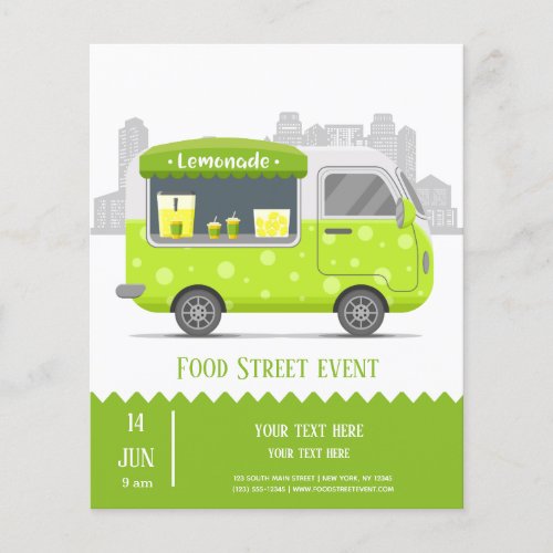 Food Truck street lemonade Flyer