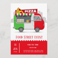 Food truck street pizza