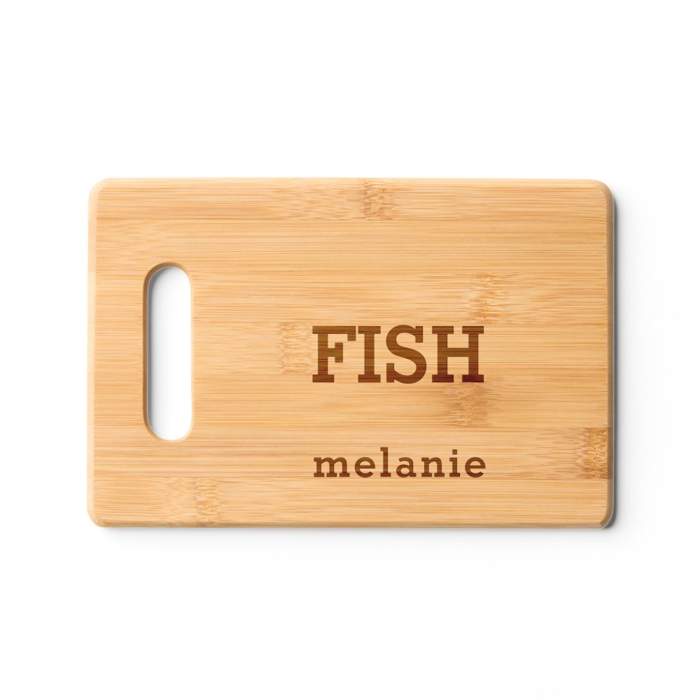 Discover Food Type Fish Name Personalized Cutting Board
