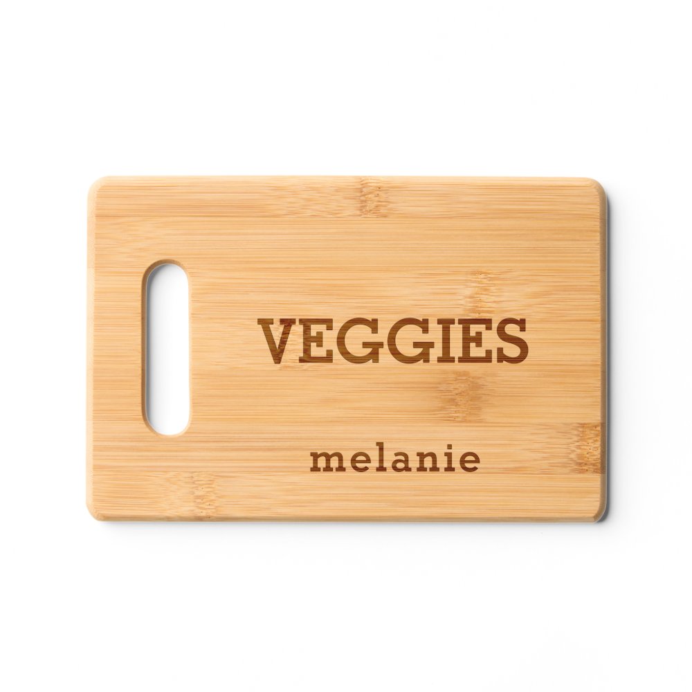 Discover Food Type Veggies Name Personalized Cutting Board
