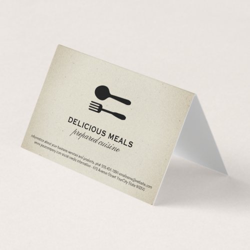 Food Utensils Business Card