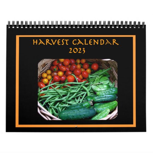 Food Vegetable Garden Harvest 2023 Kitchen  Calendar