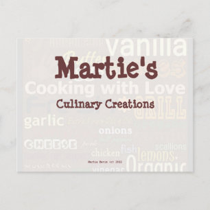 Food Word-Art Recipe Card (Personalize)