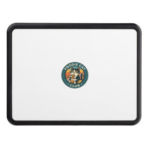 Foodie Cat Cute Kitty Design - Foodie Cat Club_1 Hitch Cover