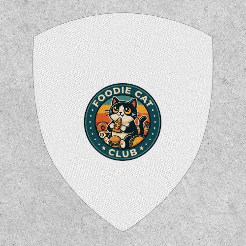 Foodie Cat Cute Kitty Design - Foodie Cat Club_1 Patch