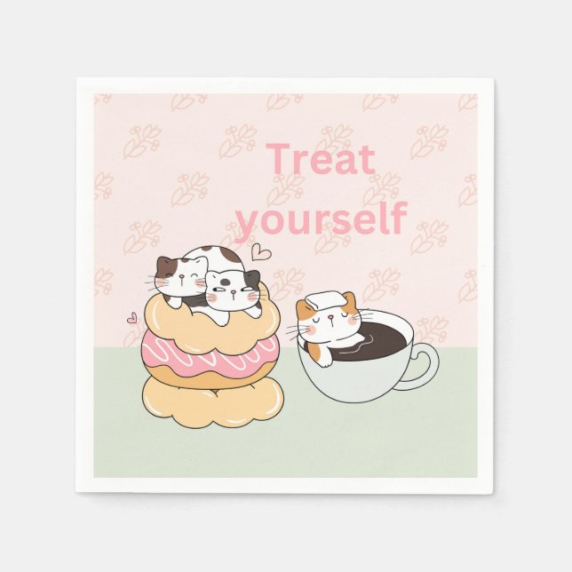 Foodie Cats Napkins (Front)