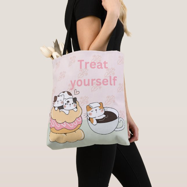 Foodie Cats Tote Bag (Close Up)