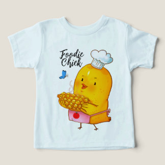 Foodie Chick Kids’ T‑Shirt (Age 3) Toddler T-shirt