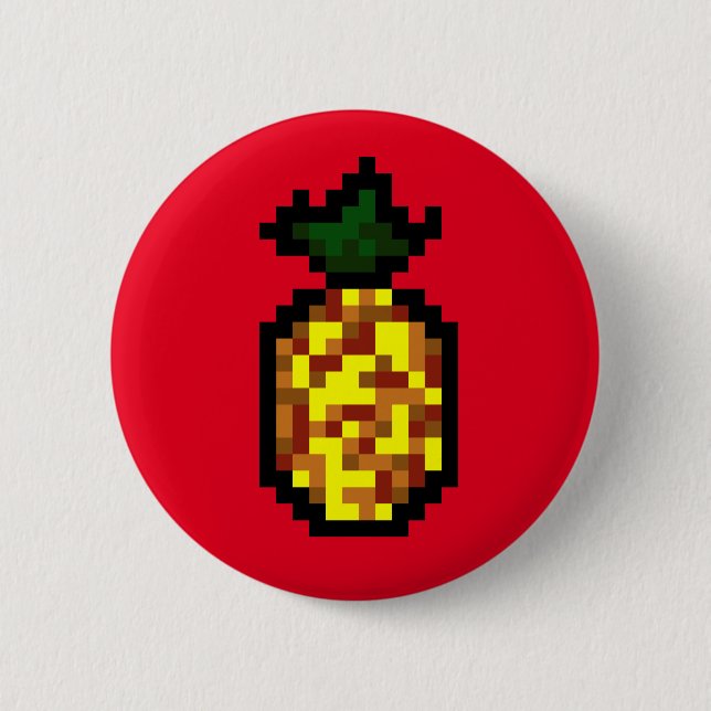 foodie-cute pineapple button (Front)