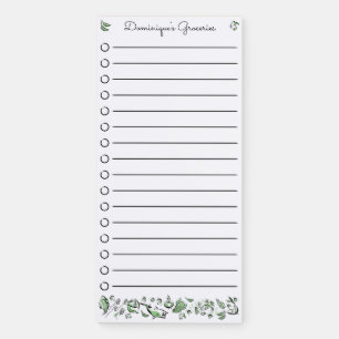 Foodie Drawing Personalized Magnetic Notepad