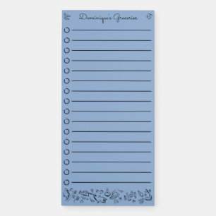 Foodie Drawing Personalized Magnetic Notepad