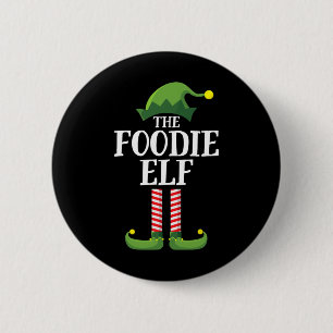 Foodie Elf Matching Family Group Christmas Party 1 Button