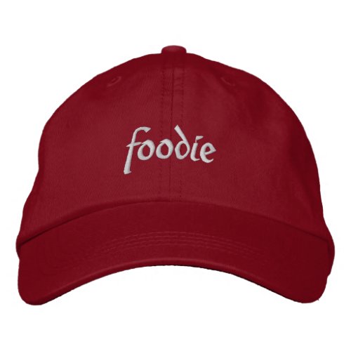 foodie embroidered baseball cap
