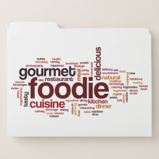 Foodie File Folder