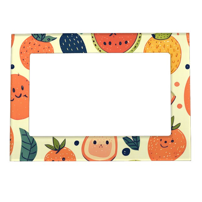 Foodie Fruit Character  Magnetic Frame (Front)
