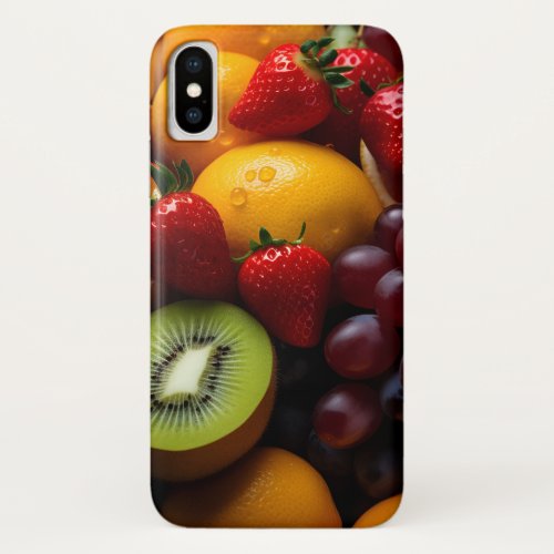 Foodie Fruits Image  iPhone X Case