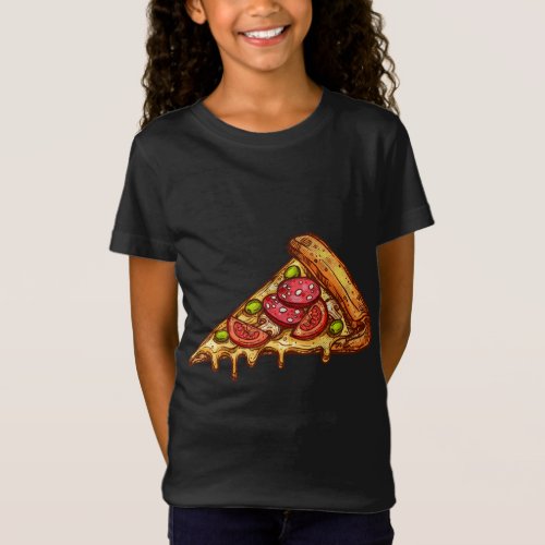 Foodie Gifts Pizza Lover Slice Of Pizza Food Desig T_Shirt