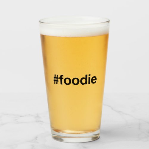 FOODIE Hashtag Glass